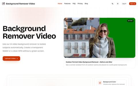 Background Remover Video — Remove Video Backgrounds Online — screenshot