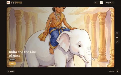 Balakatha — Hindu mythology stories for children — screenshot