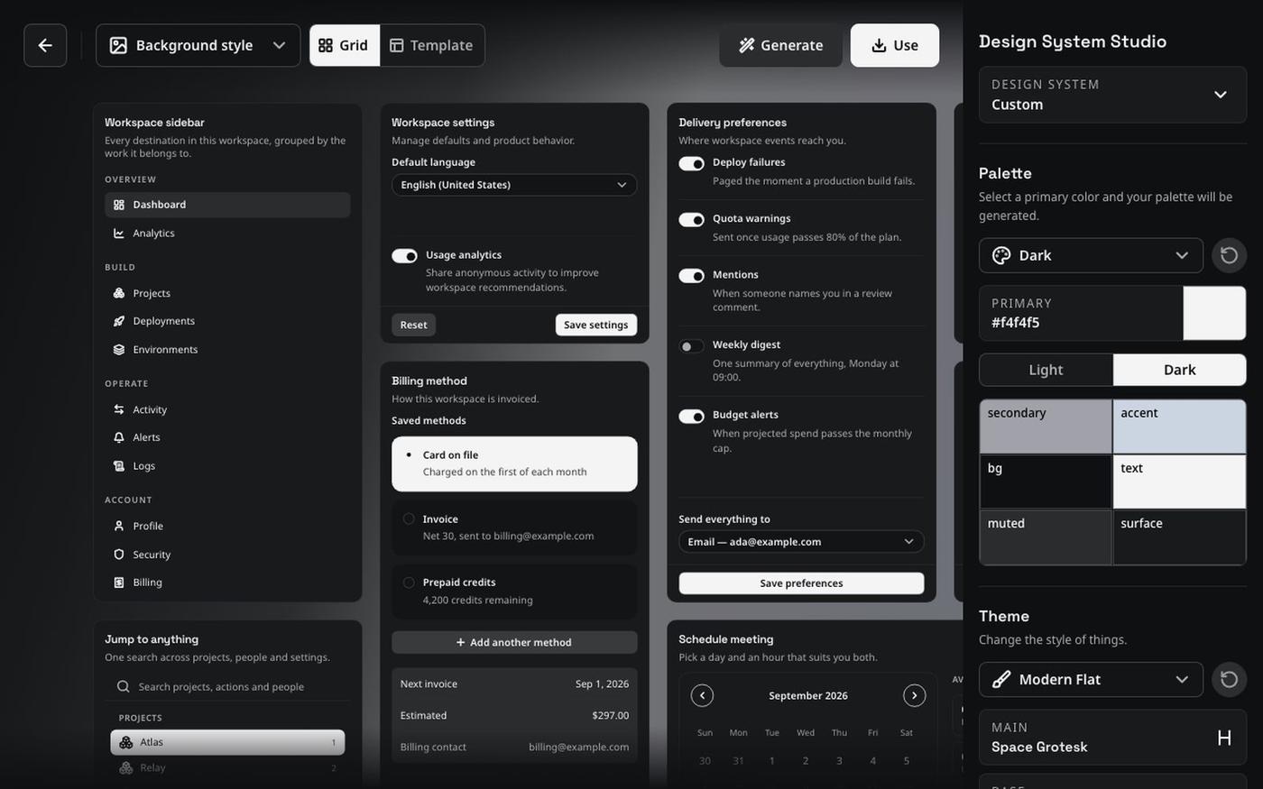 Create Design Systems, Build with Agents - Balsa UI — screenshot