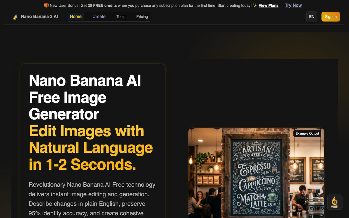Nano Banana 2 | Free AI Image Generator - No Login — screenshot