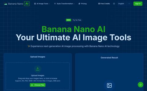 Banana Nano AI - Your Ultimate AI Image Tools — screenshot