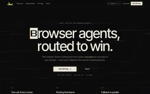 Banana Peel — Smart routing for browser agents — screenshot