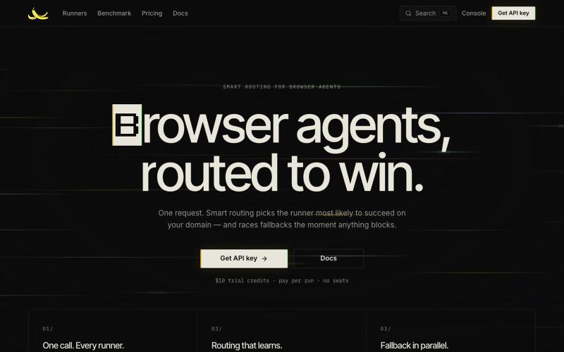 Banana Peel — Smart routing for browser agents — screenshot