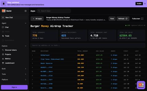 Bankr — screenshot