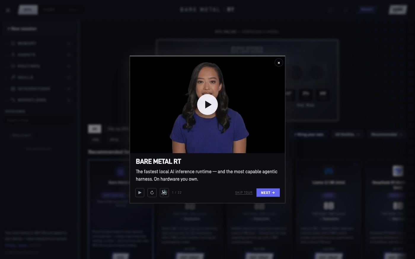 BareMetalRT — Bare Metal AI — screenshot