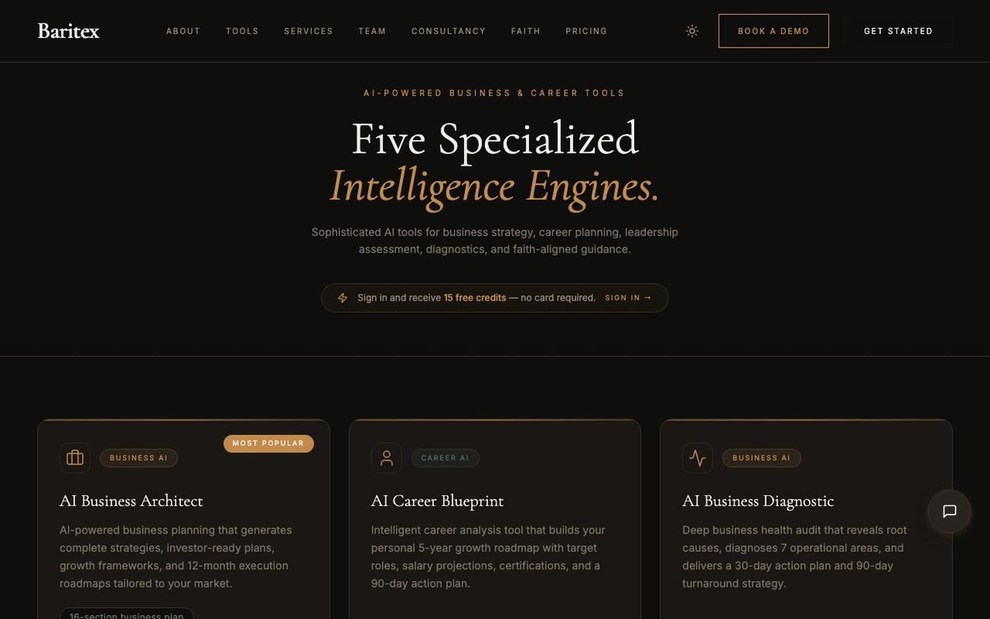 AI Tools | Baritex OS — screenshot