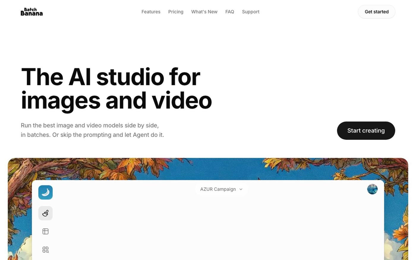 Batch Banana - The AI Studio for Images and Video — screenshot