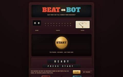 Beat or Bot — can your ear tell human from machine? — screenshot