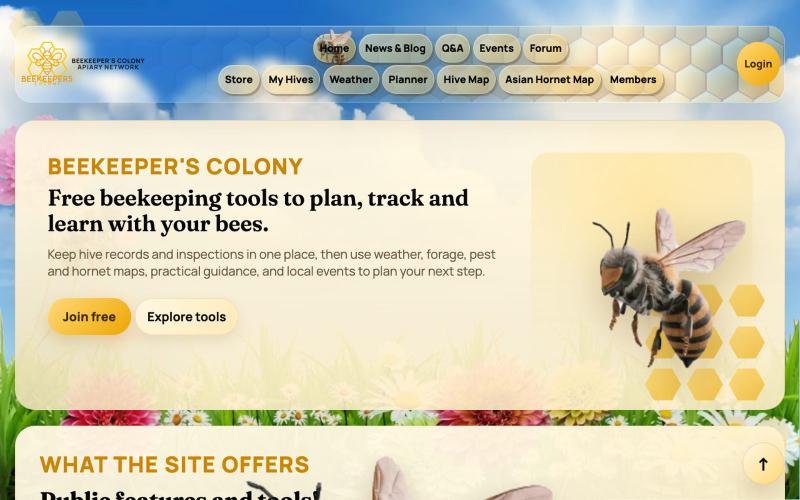 Free Beekeeping Hive Management Tools | Beekeeper's Colony — screenshot