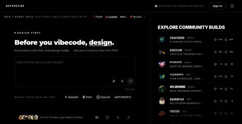 BEFOREVIBE — Think it through before you build — screenshot