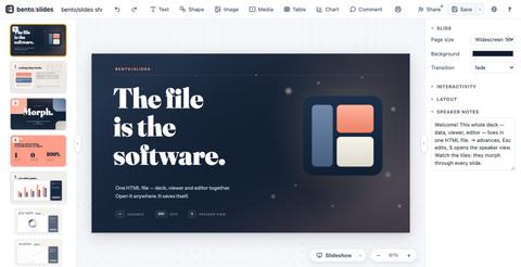 Bento Slides — screenshot