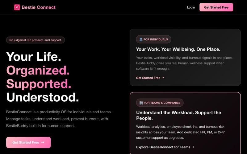 BestieConnect — screenshot