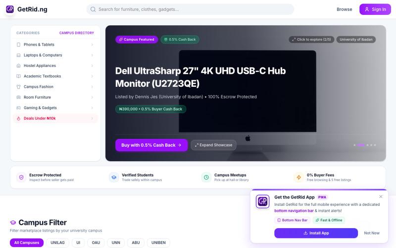 Getrid - List deals. Lit deals. — screenshot