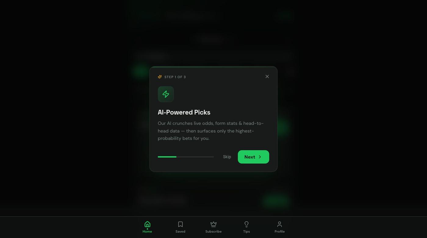 BetriqAI — AI Sports Predictions — screenshot