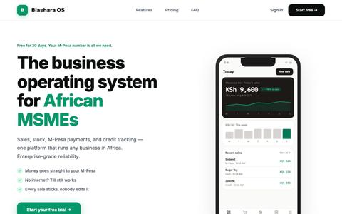 biasharaos — screenshot