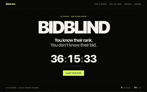 BidBlind — You know their rank. Not their bid. — screenshot
