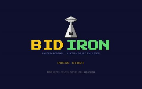 BIDIRON — Fantasy Football Auction Draft — screenshot