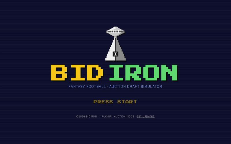 BIDIRON — Fantasy Football Auction Draft — screenshot