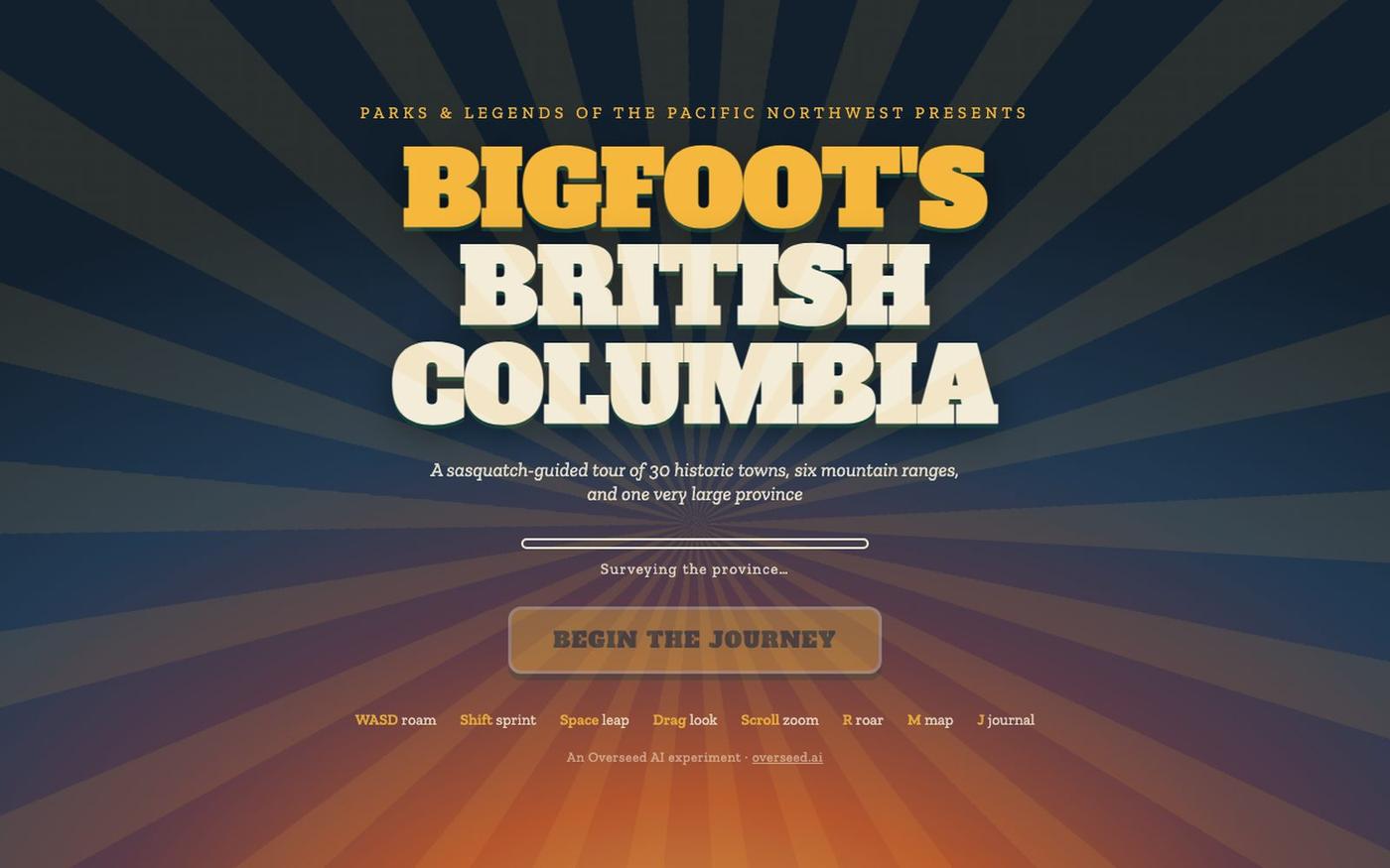 Bigfoot's British Columbia — screenshot