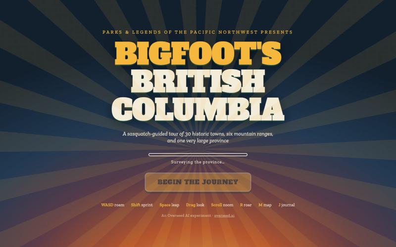 Bigfoot's British Columbia — screenshot