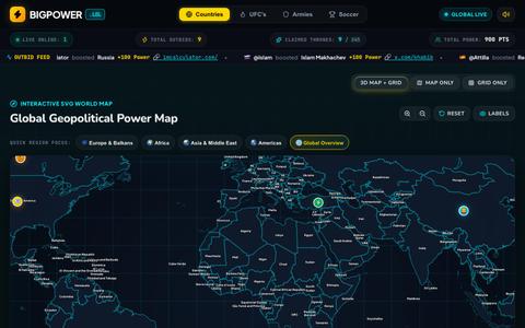 bigpower.lol | The #1 Global Superpower & Viral Outbid Battleground — screenshot