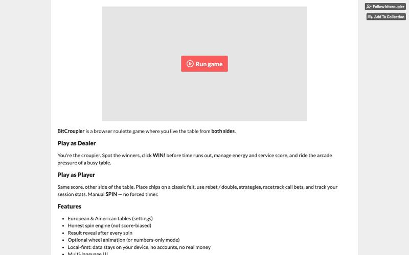 BitCroupier by bitcroupier — screenshot