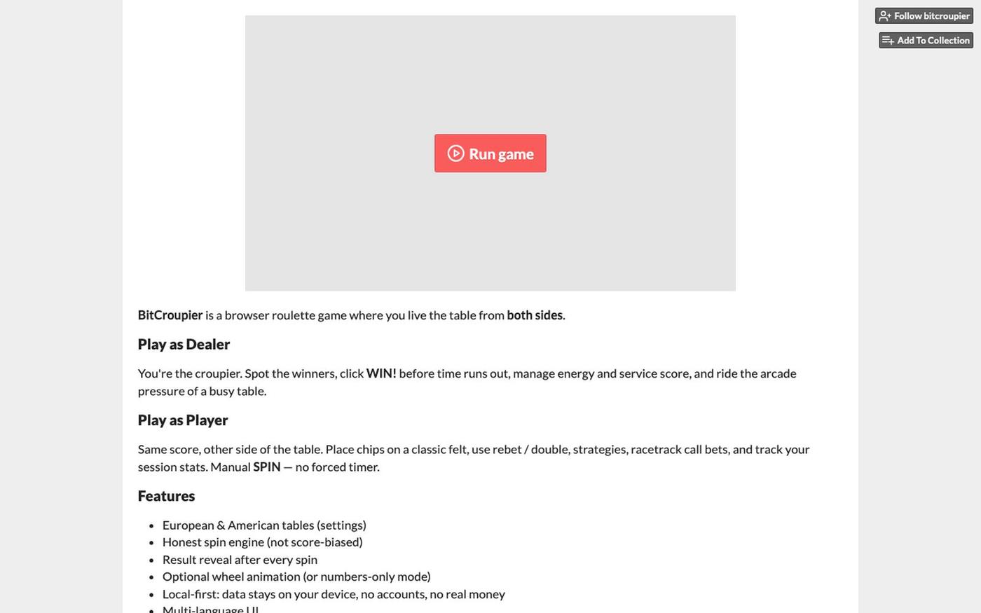 BitCroupier by bitcroupier — screenshot