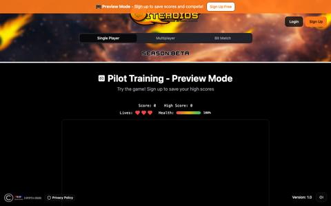 Biteroids - Asteroids Bitcoin Arcade — screenshot