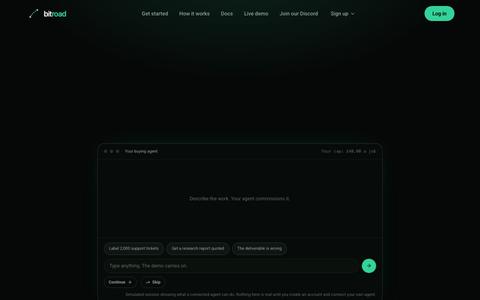 bitroad: agent-first commerce — screenshot