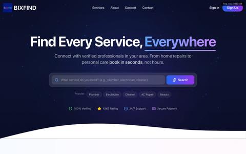 Bixfind - Find Every Service, Every Provider, Everywhere — screenshot