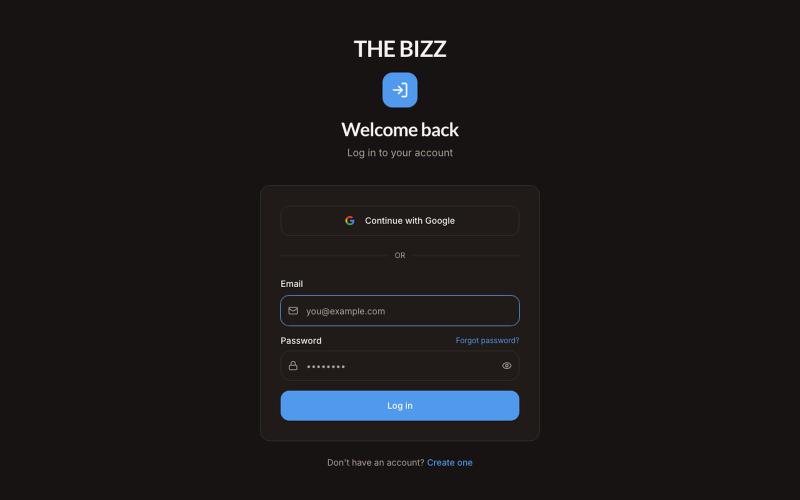 The Bizz — screenshot