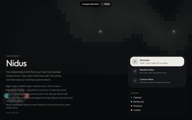 Nidus — screenshot
