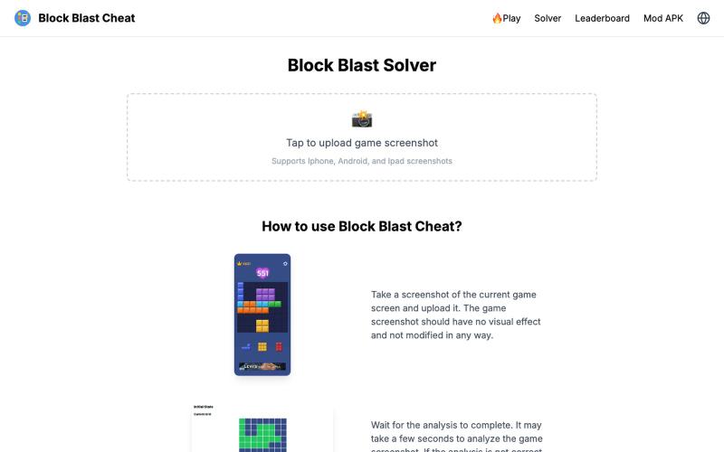 Block Blast Solver - Block Blast Cheat — screenshot