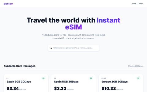 Crypto eSIM Store | Buy Travel Mobile Data with USDT & BTC — screenshot
