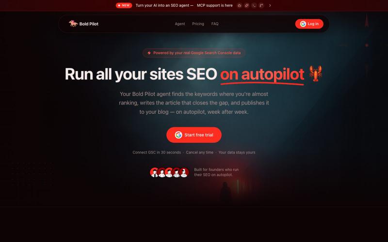 Bold Pilot — Run Your SEO on Autopilot — screenshot