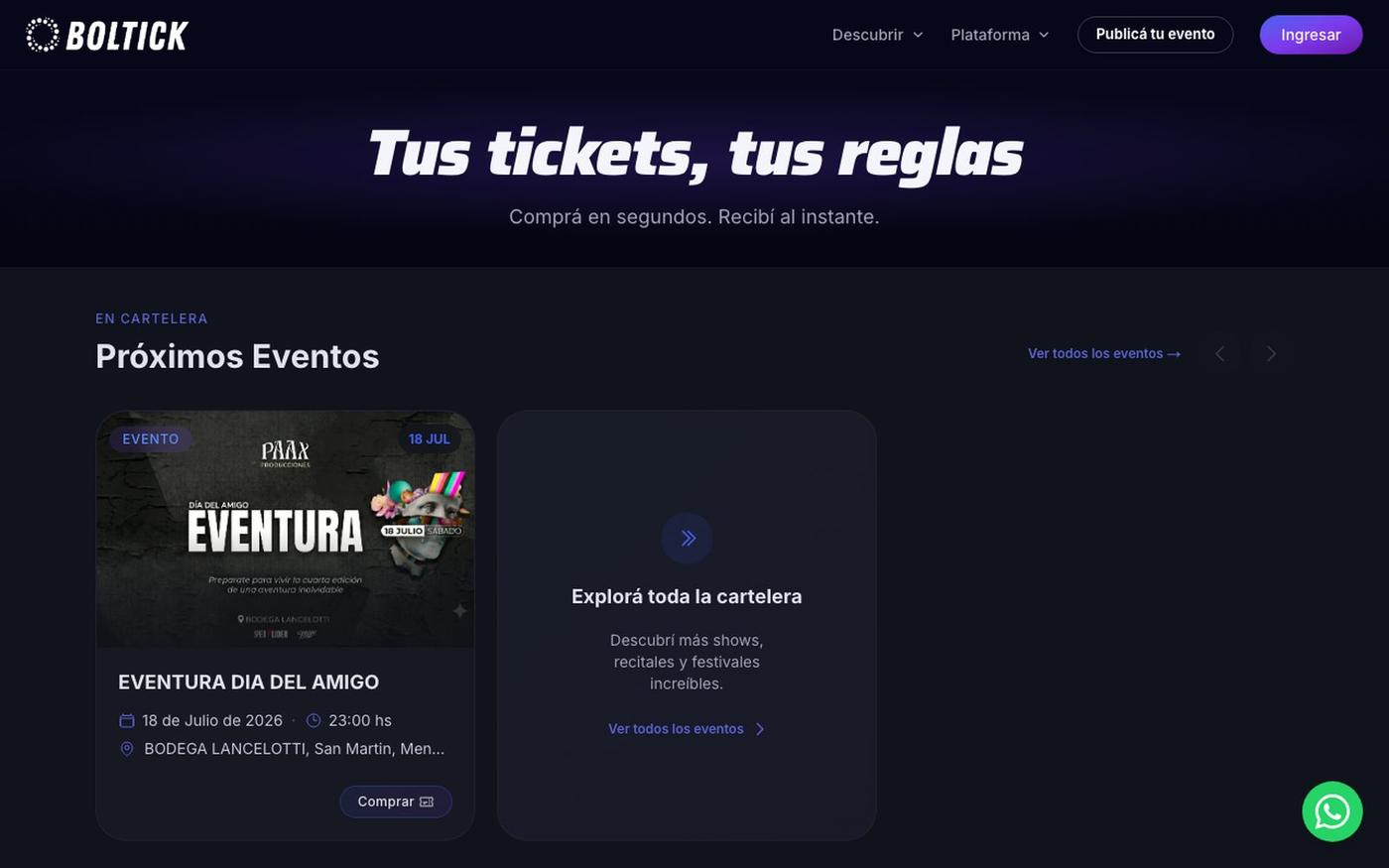 Boltick — Tu entrada digital, de verdad. — screenshot