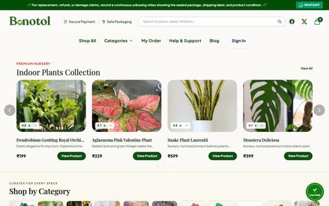 Bonotol — Premium Plant Lifestyle Brand — screenshot