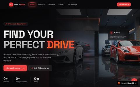 BookToDrive — Premium Dealership — screenshot