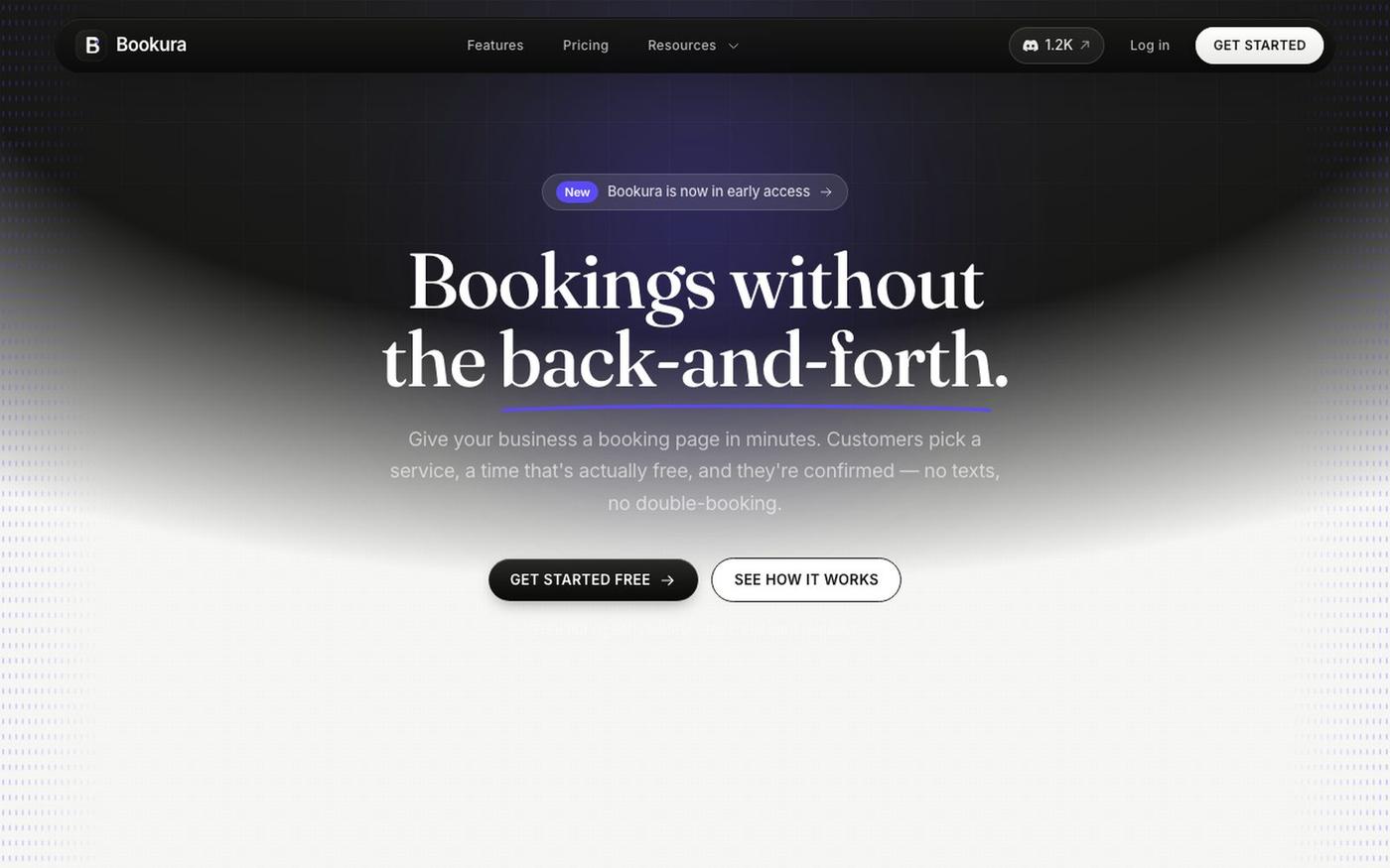 Bookura — Bookings without the back-and-forth. — screenshot