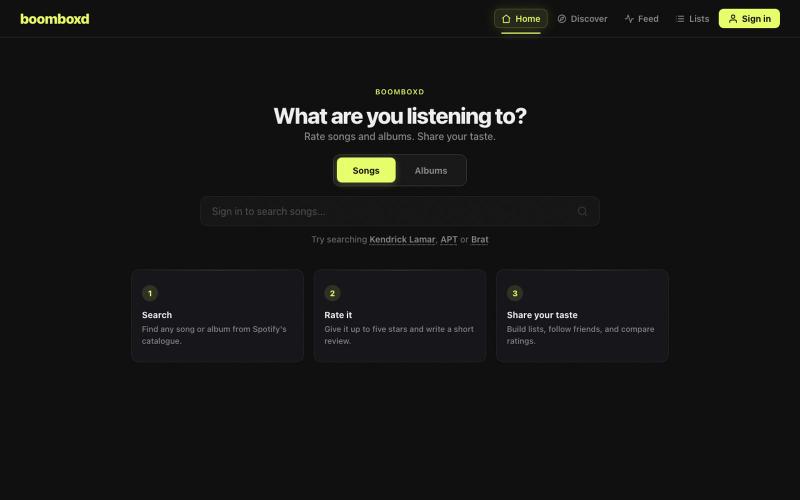 boomboxd — screenshot