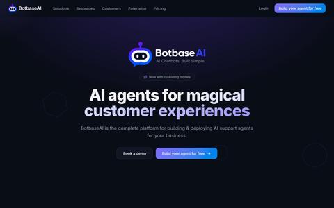 BotbaseAI — AI agents for magical customer experiences — screenshot