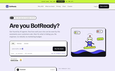 Are you BotReady? — screenshot