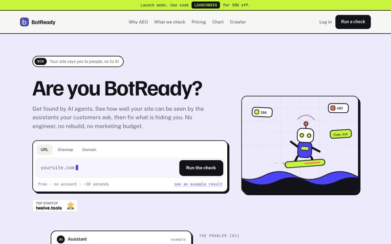 Are you BotReady? — screenshot