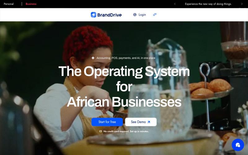 BrandDrive | Business Management Software for Africa — screenshot
