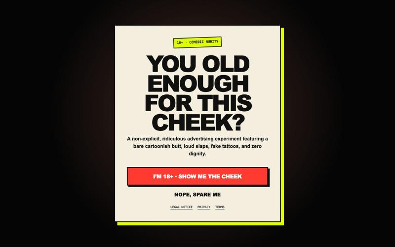 Brand My Ass | The Internet's Most Slappable Billboard — screenshot