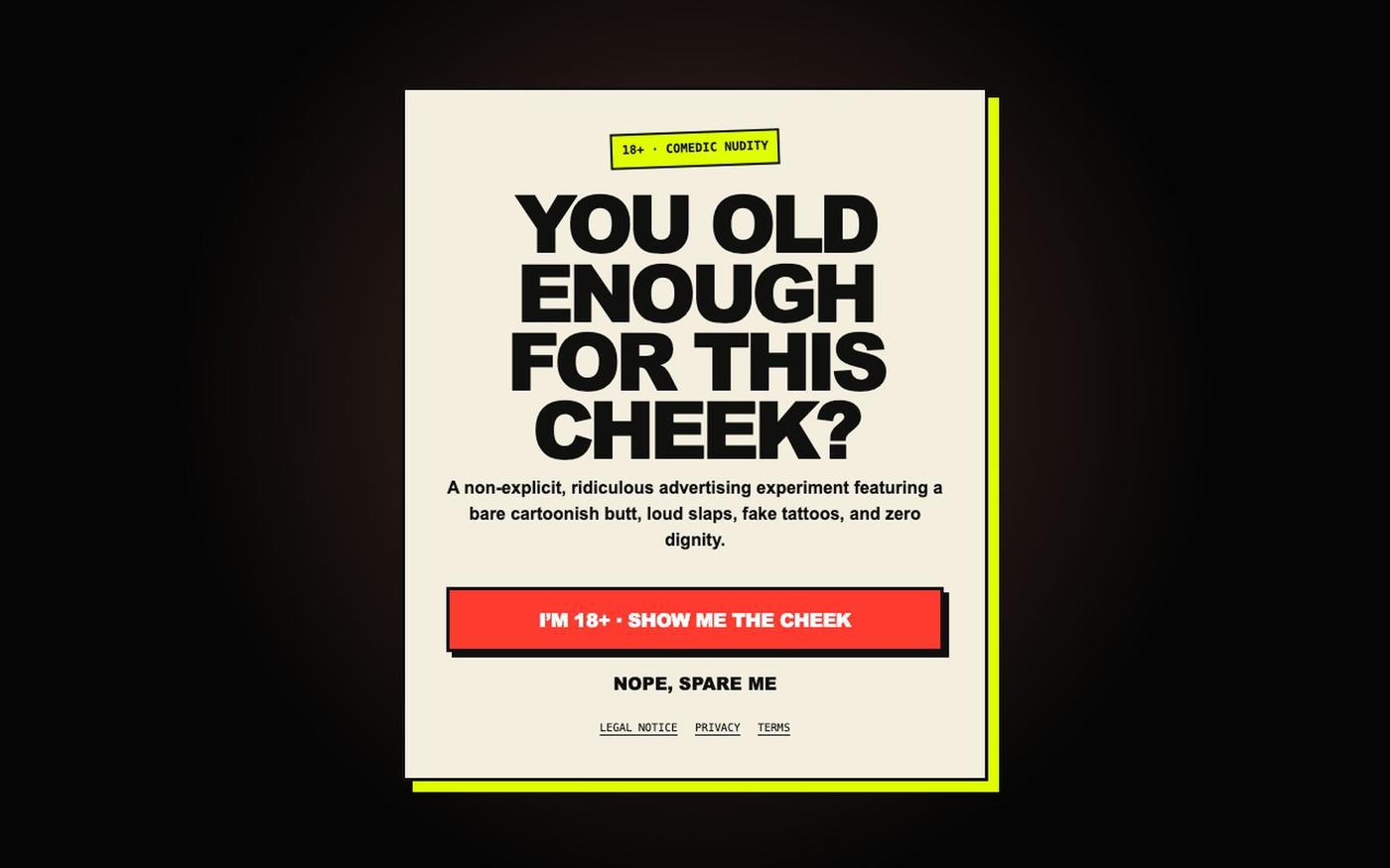 Brand My Ass | The Internet's Most Slappable Billboard — screenshot