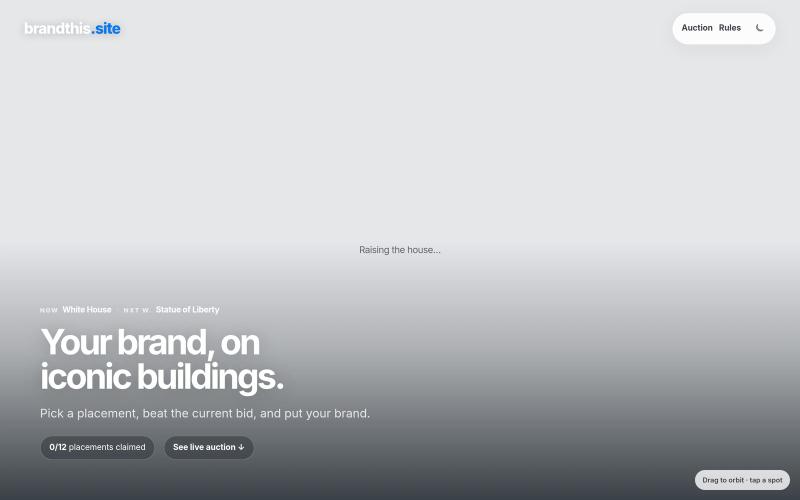 brandthis.site — Put your logo on an iconic building — screenshot