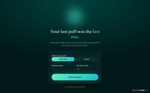 Clearway — Quit Vaping Tracker — screenshot
