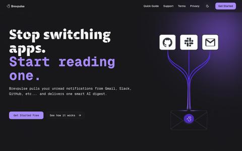 Brevpulse - One AI-powered digest. Zero inbox noise. — screenshot