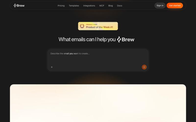 Brew: AI-Native ESP for Modern Teams and AI Agents — screenshot